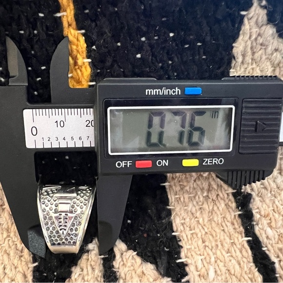 ❤️ Cigar Band Sterling Navajo Southwestern Thunderbird Ring Unisex Sz 10.75 8.4G - Picture 9 of 16